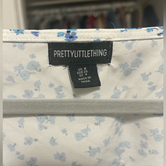 Pretty little thing blue floral body on dress. - Picture 3 of 3